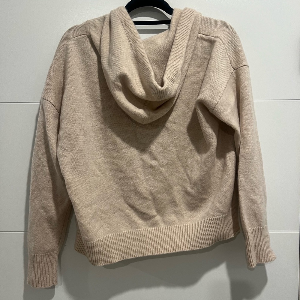 Kerri Rosenthal 100% cashmere smiley zip up Sz S - Picture 3 of 5